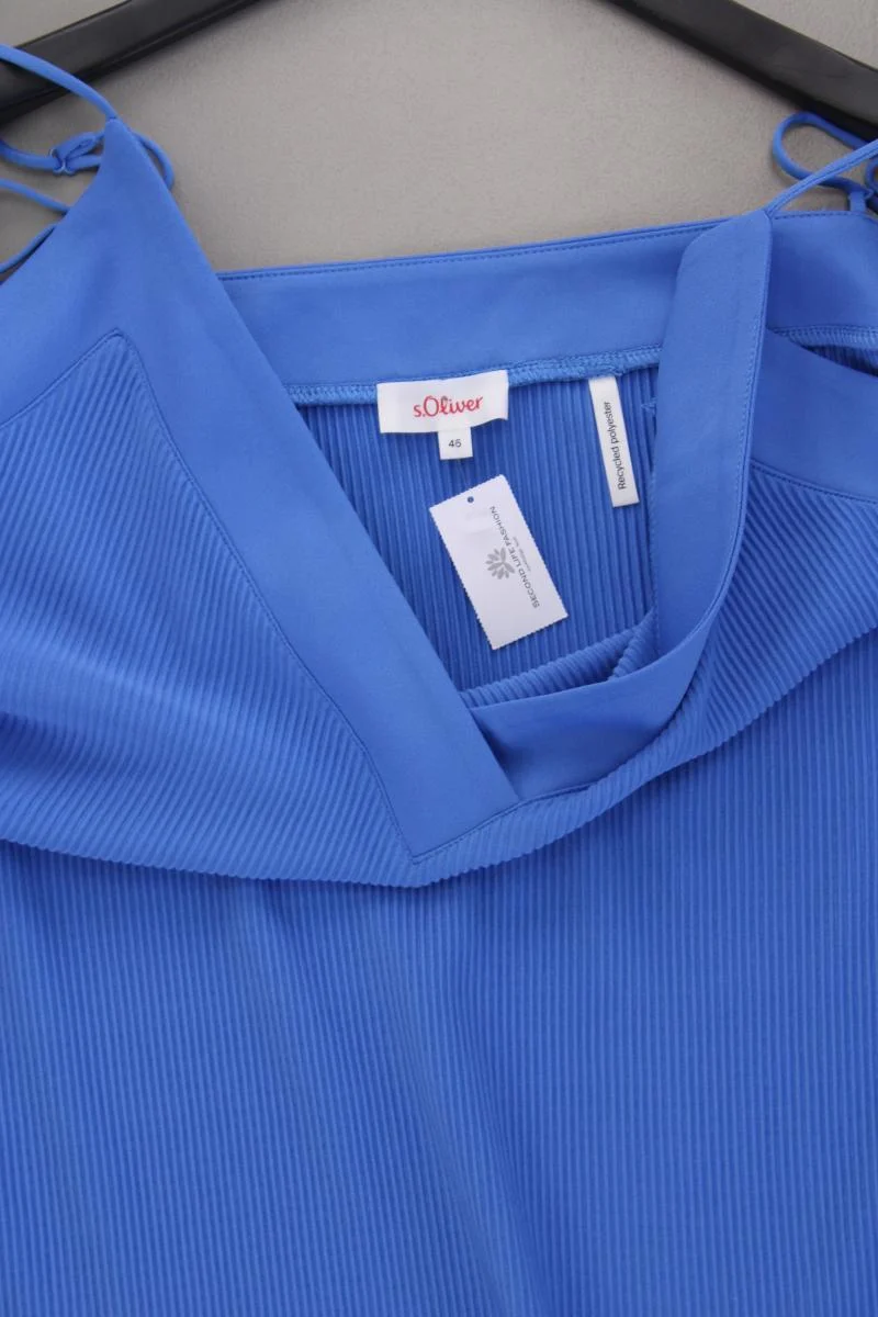 s.Oliver Spaghetti-Top Gr. 46 neuwertig blau aus Polyester