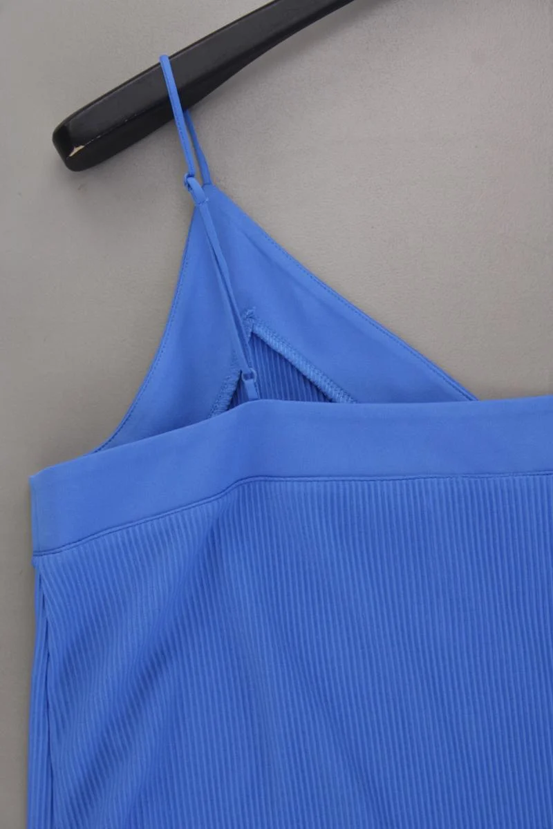 s.Oliver Spaghetti-Top Gr. 46 neuwertig blau aus Polyester