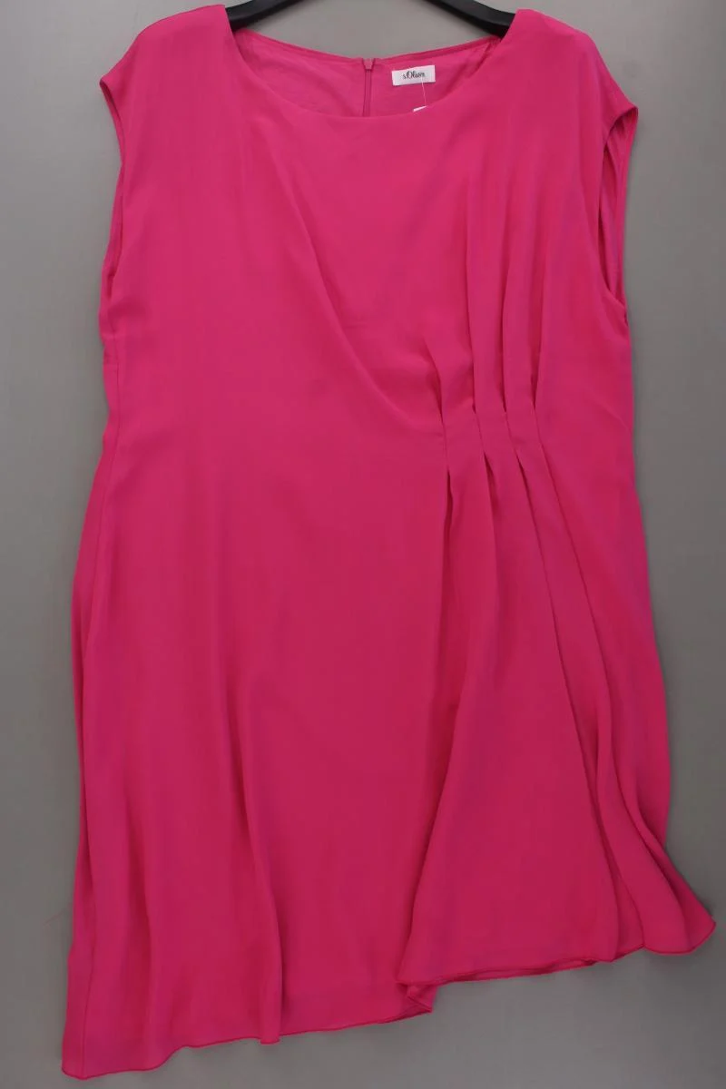 s.Oliver Kurzarmkleid Gr. 46 pink aus Polyester
