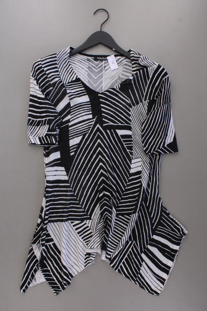 Betty Barclay Printshirt Gr. 38 geometrisches Muster Kurzarm grau