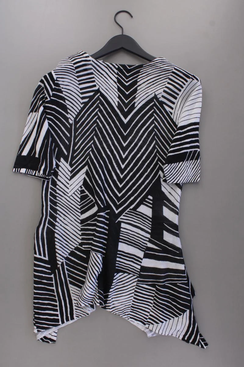 Betty Barclay Printshirt Gr. 38 geometrisches Muster Kurzarm grau