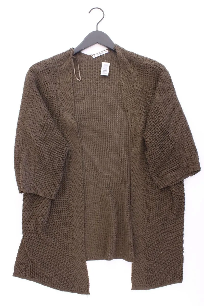 Pull&Bear Strickjacke Gr. S 3/4 Ärmel braun