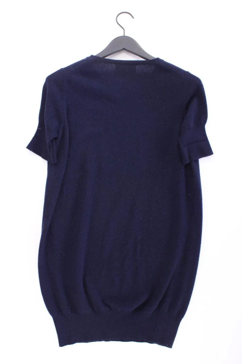 Erika Cavallini Longshirt aus Wolle und Kaschmir Gr. M Kurzarm blau