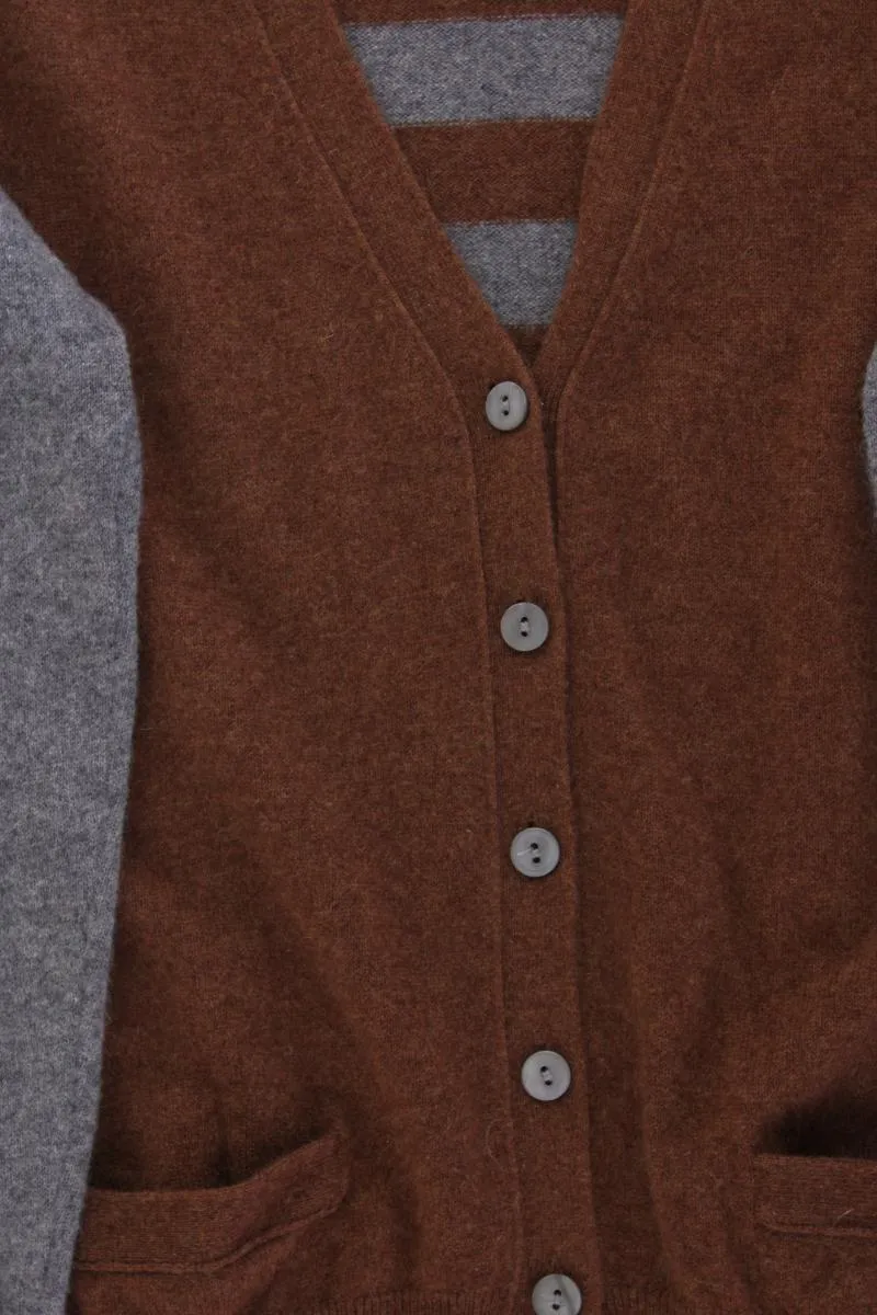 Insieme Cardigan aus Kaschmir Gr. 42 Langarm braun