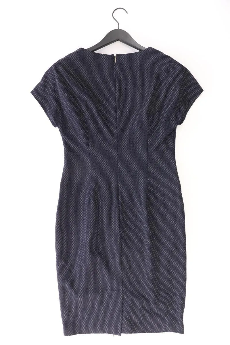 monnari Kleid Gr. 38 Kurzarm blau aus Viskose