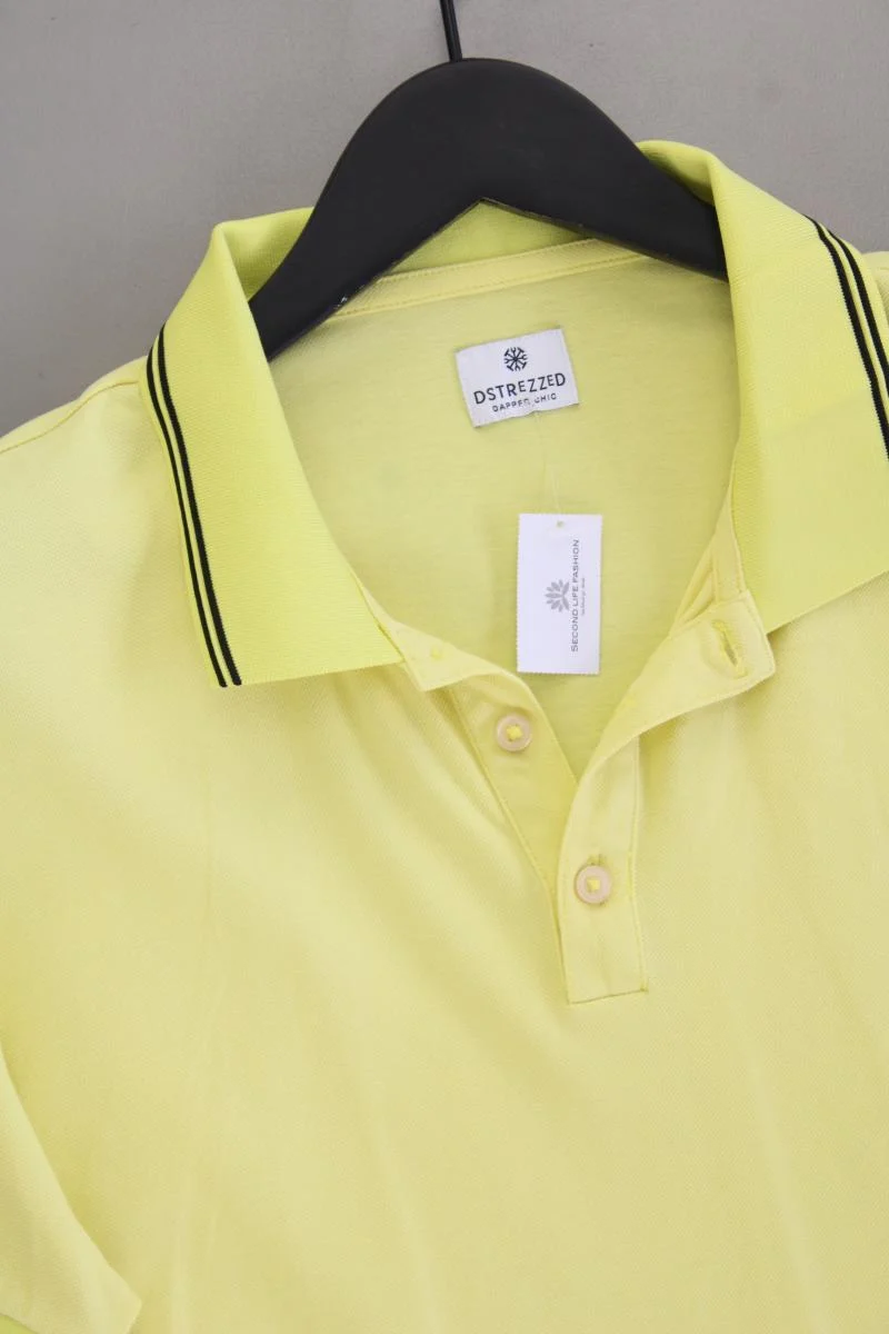DSTREZZED Poloshirt für Herren Gr. XL Kurzarm gelb