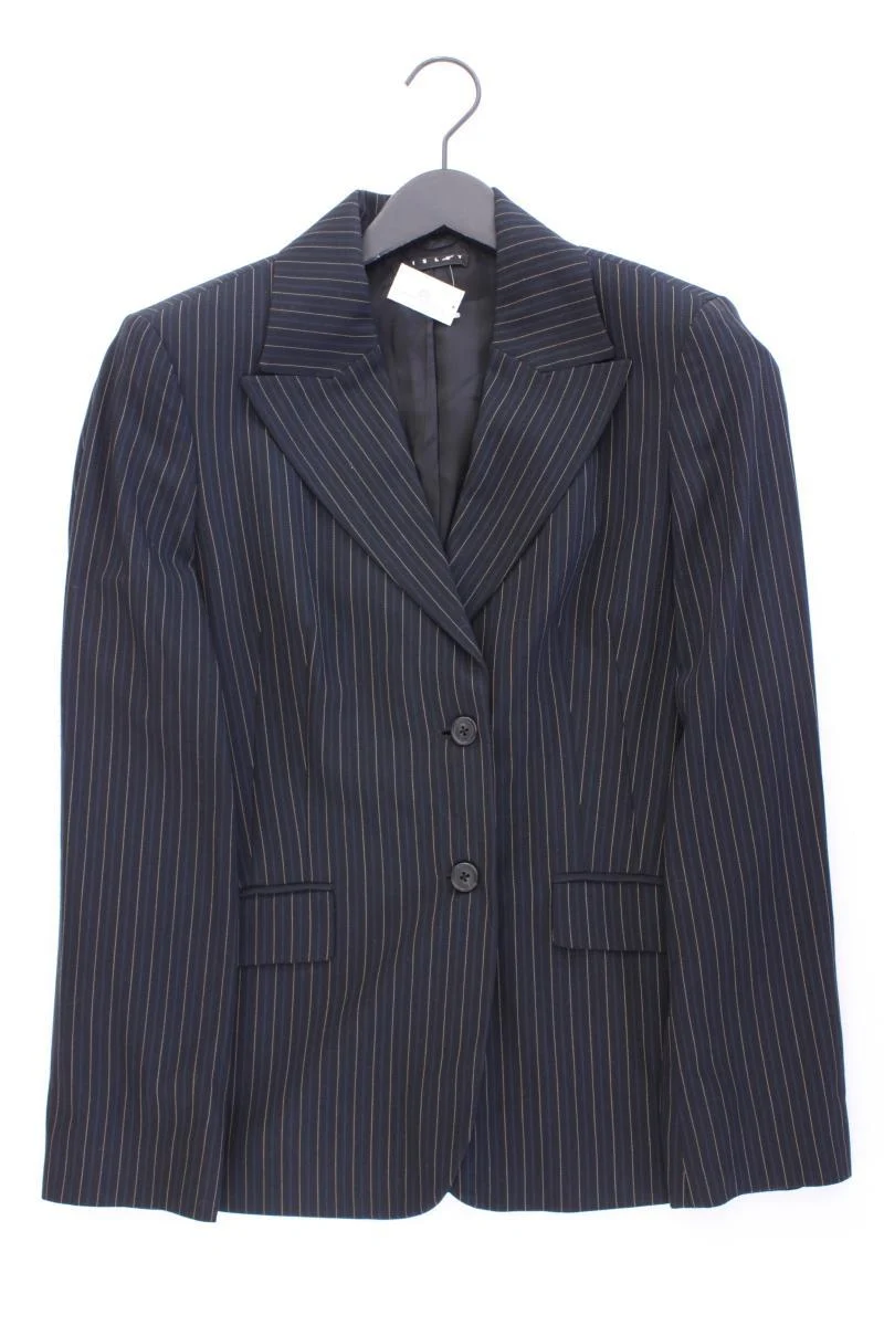Sisley Longblazer Gr. IT 44 (M) gestreift Vintage grau aus Viskose
