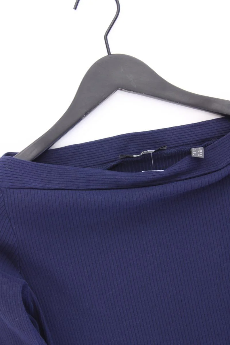 Esprit Slim Shirt Gr. XL 3/4 Ärmel mit Carmen-Ausschnitt blau