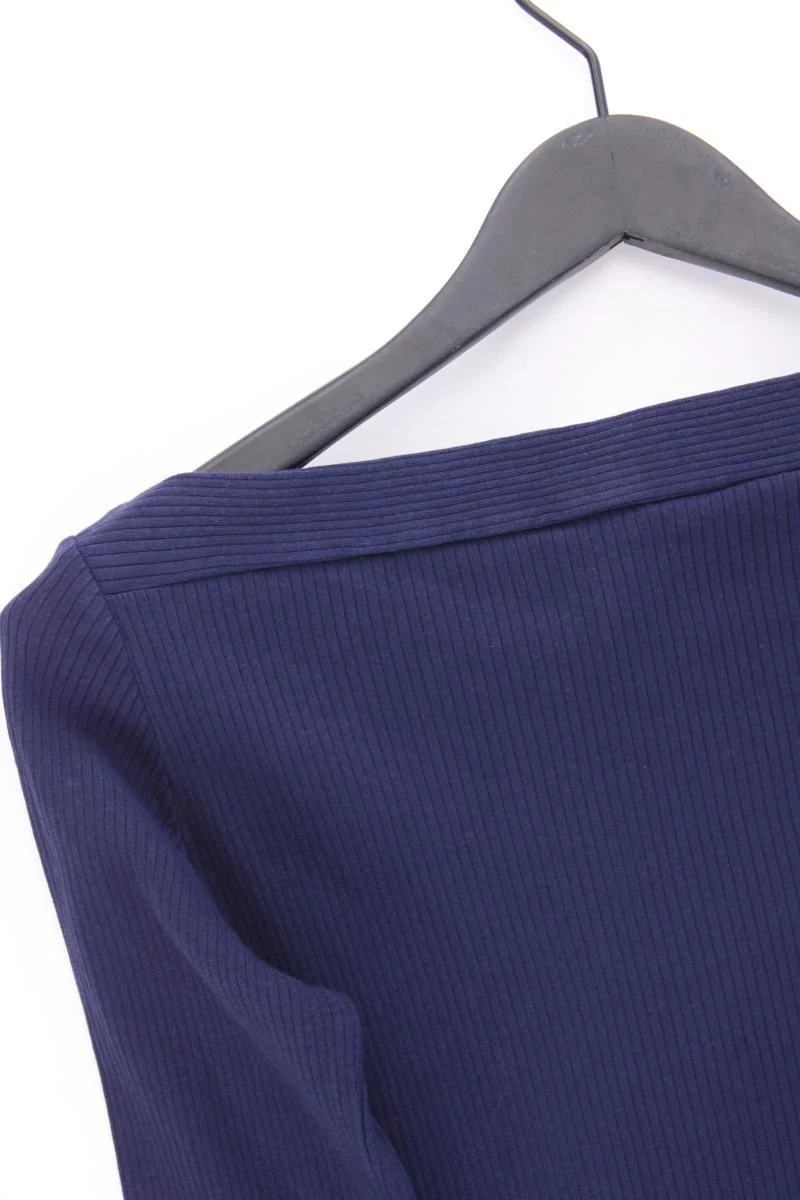 Esprit Slim Shirt Gr. XL 3/4 Ärmel mit Carmen-Ausschnitt blau