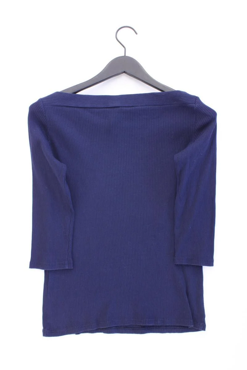 Esprit Slim Shirt Gr. XL 3/4 Ärmel mit Carmen-Ausschnitt blau