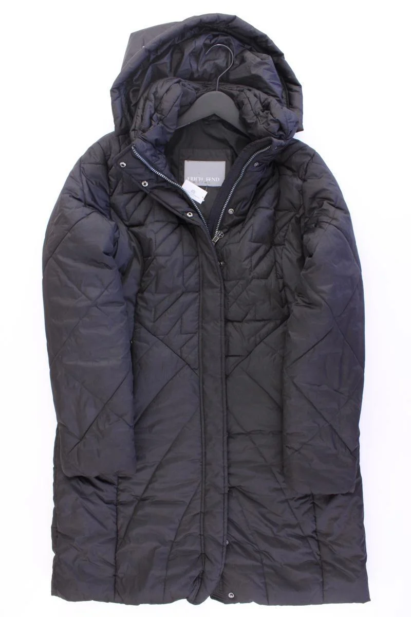 ERICH FEND Wintermantel Gr. 40 schwarz aus Polyester