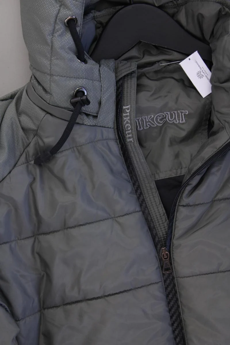 Pikeur Kapuzenjacke für Herren Gr. 48 neuwertig grau aus Polyester