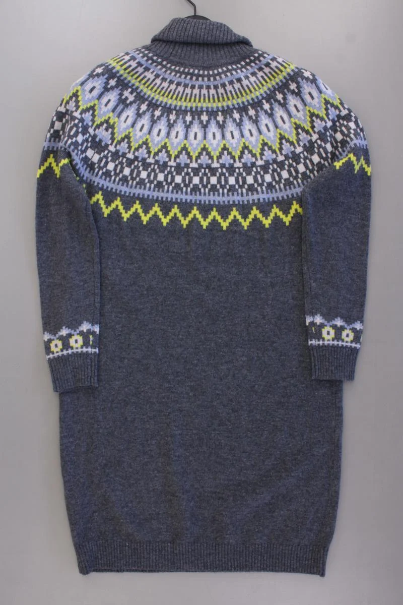 Boden Wollkleid Gr. 38 mit Faire-Isle-Muster neuwertig Langarm grau