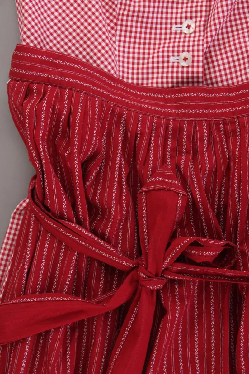 Berwin & Wolff Dirndl Gr. 44 kariert Ärmellos rot aus Baumwolle