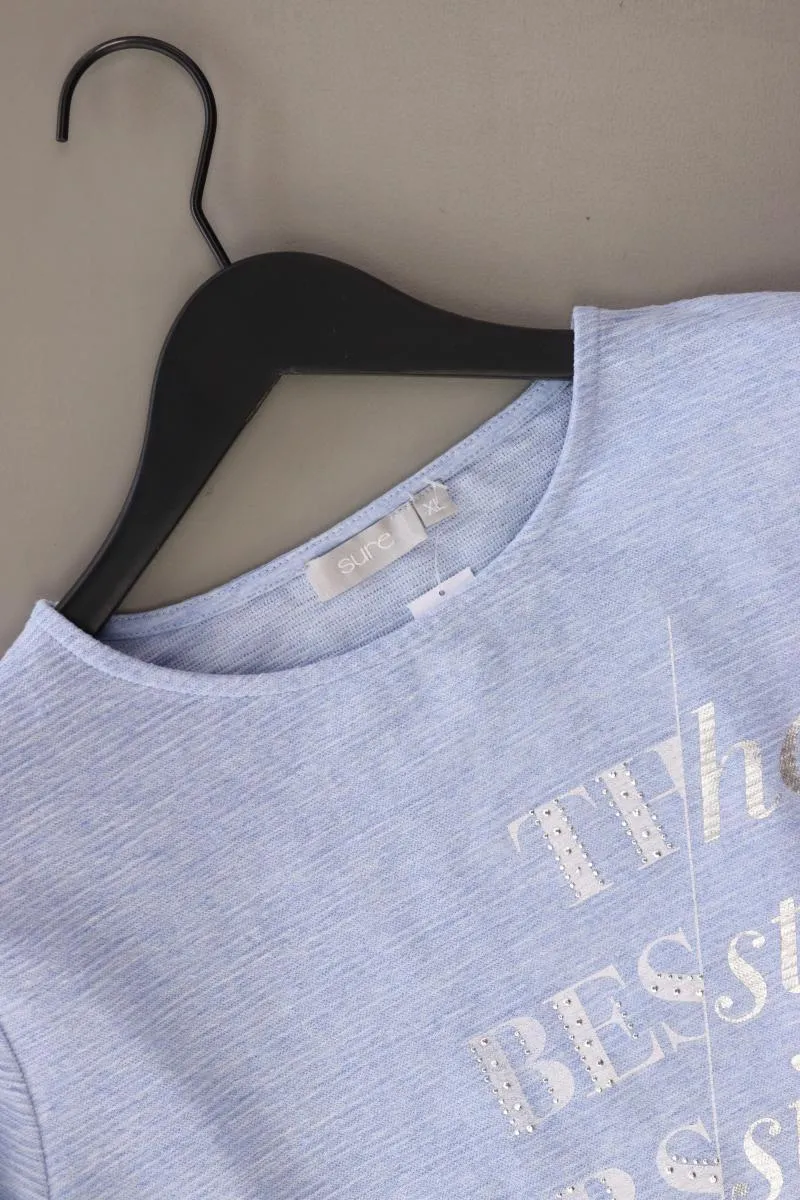 Sure Regular Pullover Gr. XL Langarm blau aus Baumwolle