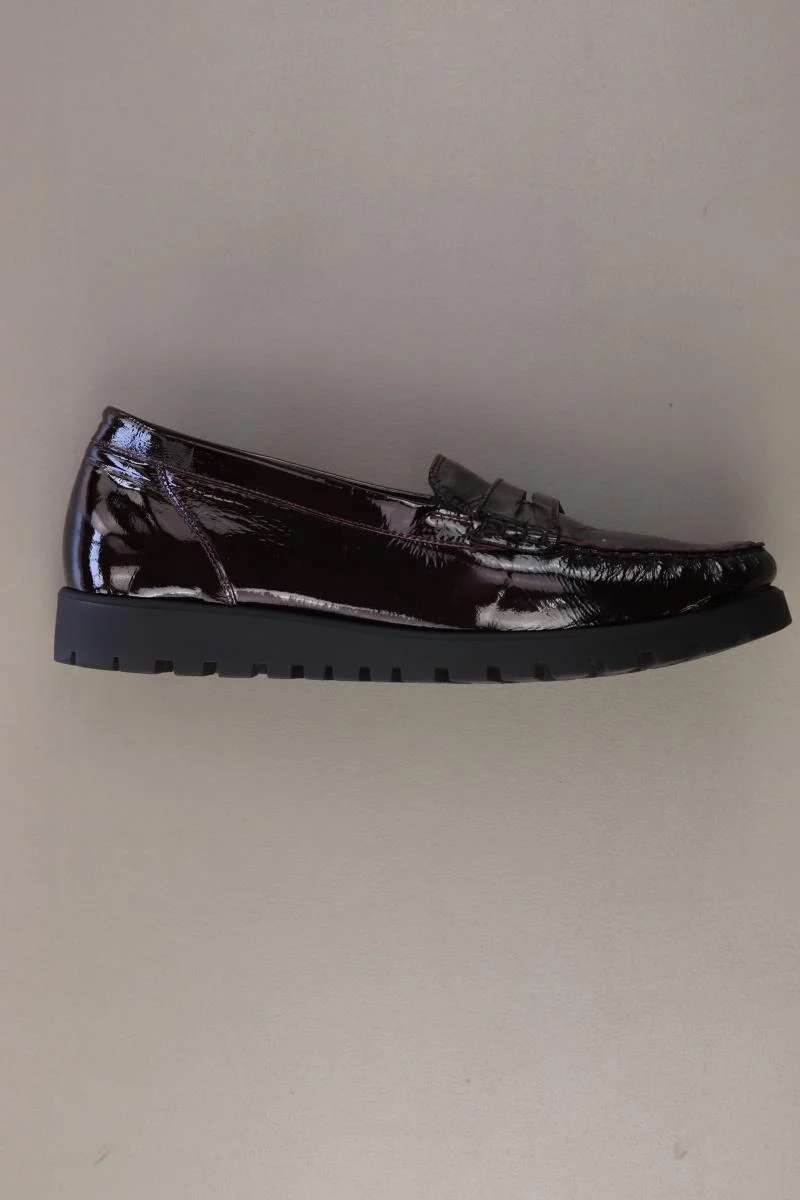 Waldläufer Halbschuhe Loafers Bordeaux Gr. 39 neuwertig rot aus Leder