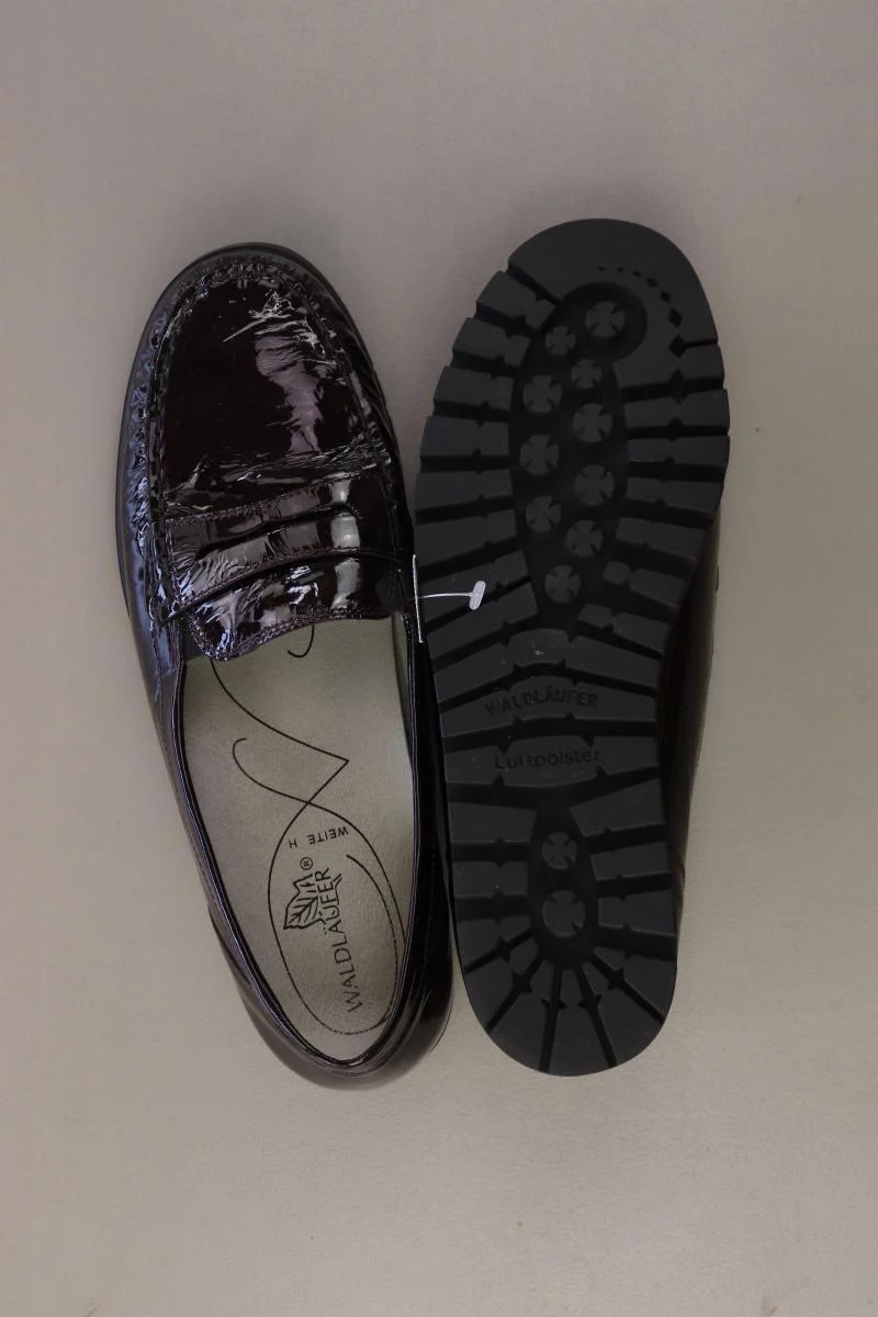Waldläufer Halbschuhe Loafers Bordeaux Gr. 39 neuwertig rot aus Leder