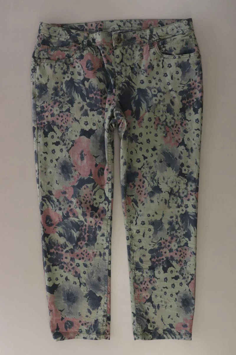 Street One Hose Gr. 42 mit Blumenmuster mehrfarbig aus Baumwolle