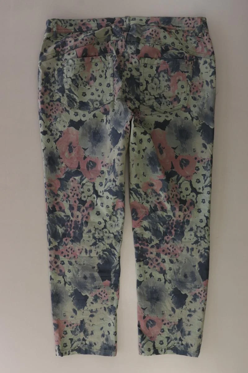 Street One Hose Gr. 42 mit Blumenmuster mehrfarbig aus Baumwolle