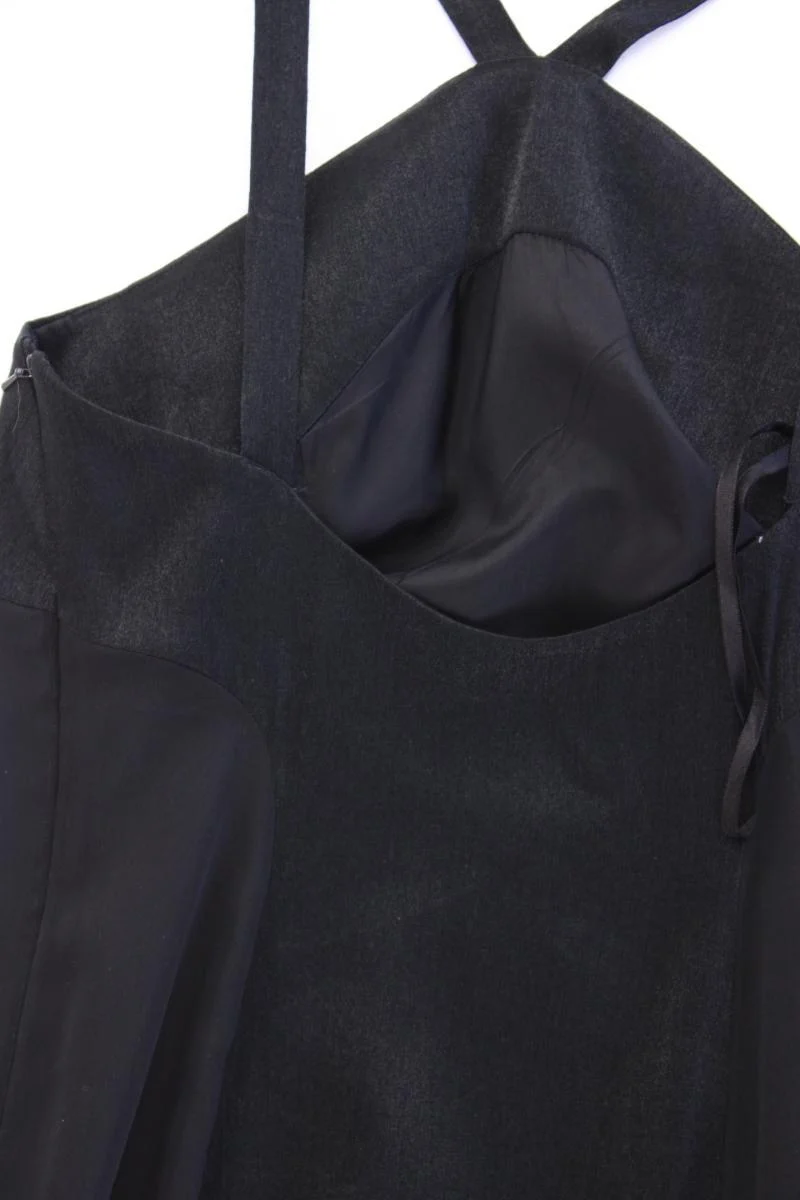 Marc Aurel Abendkleid Gr. 36 Träger Vintage schwarz aus Polyester