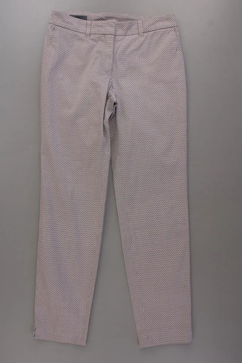 s.Oliver Premium Hose Gr. 34 geometrisches Muster braun aus Baumwolle