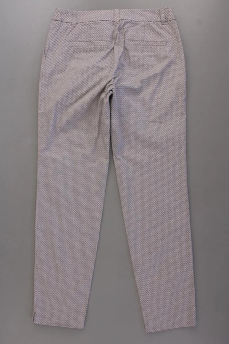 s.Oliver Premium Hose Gr. 34 geometrisches Muster braun aus Baumwolle