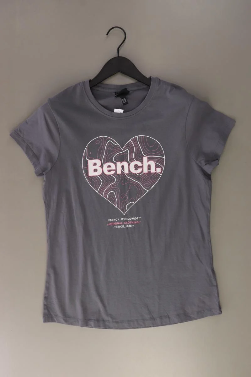 Bench Printshirt Gr. L Kurzarm grau aus Baumwolle