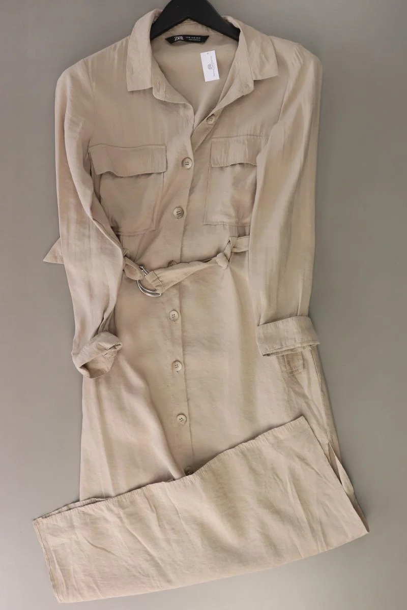 Zara Langarmkleid Gr. XS creme
