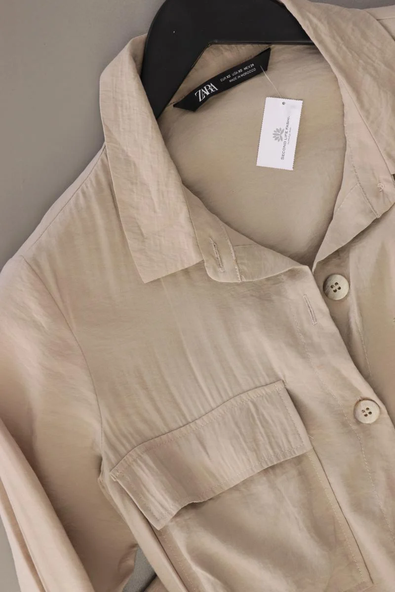 Zara Langarmkleid Gr. XS creme