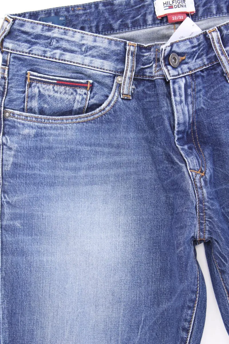 Hilfiger Denim Slim Jeans für Herren Gr. W32/L32 blau aus Baumwolle