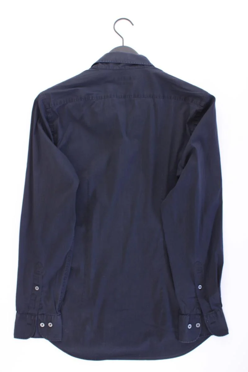 Marc O'Polo Langarmhemd für Herren Gr. Hemdgröße 39/40 blau aus Baumwolle
