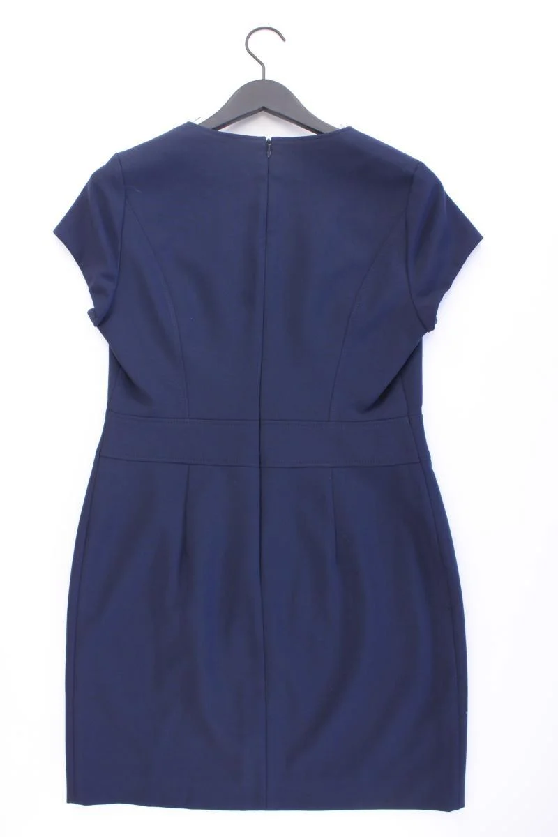 Hugo Boss Etuikleid Gr. 42 neuwertig Kurzarm blau aus Polyester