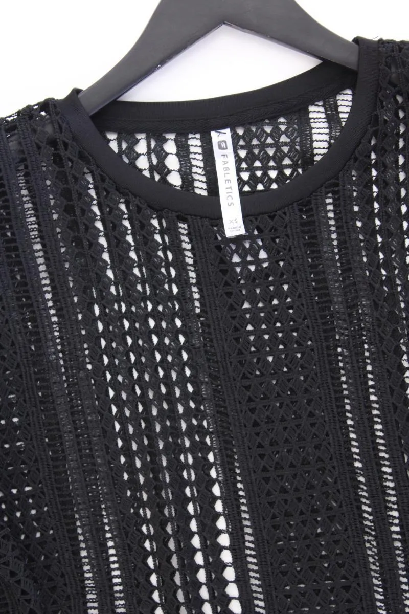 Fabletics Langarmpullover Gr. XS neuwertig schwarz aus Polyester