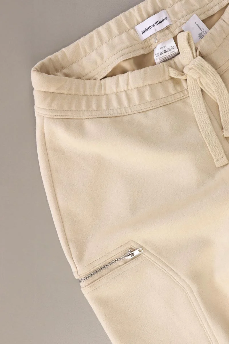 Judith Williams Cargohose Gr. Kurzgröße 18 neuwertig creme aus Polyester