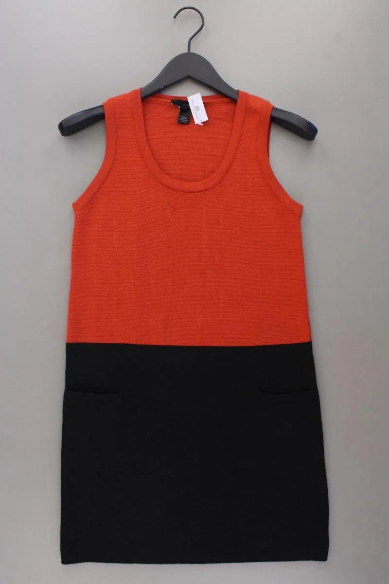 Mango Strickkleid Gr. XS Träger orange