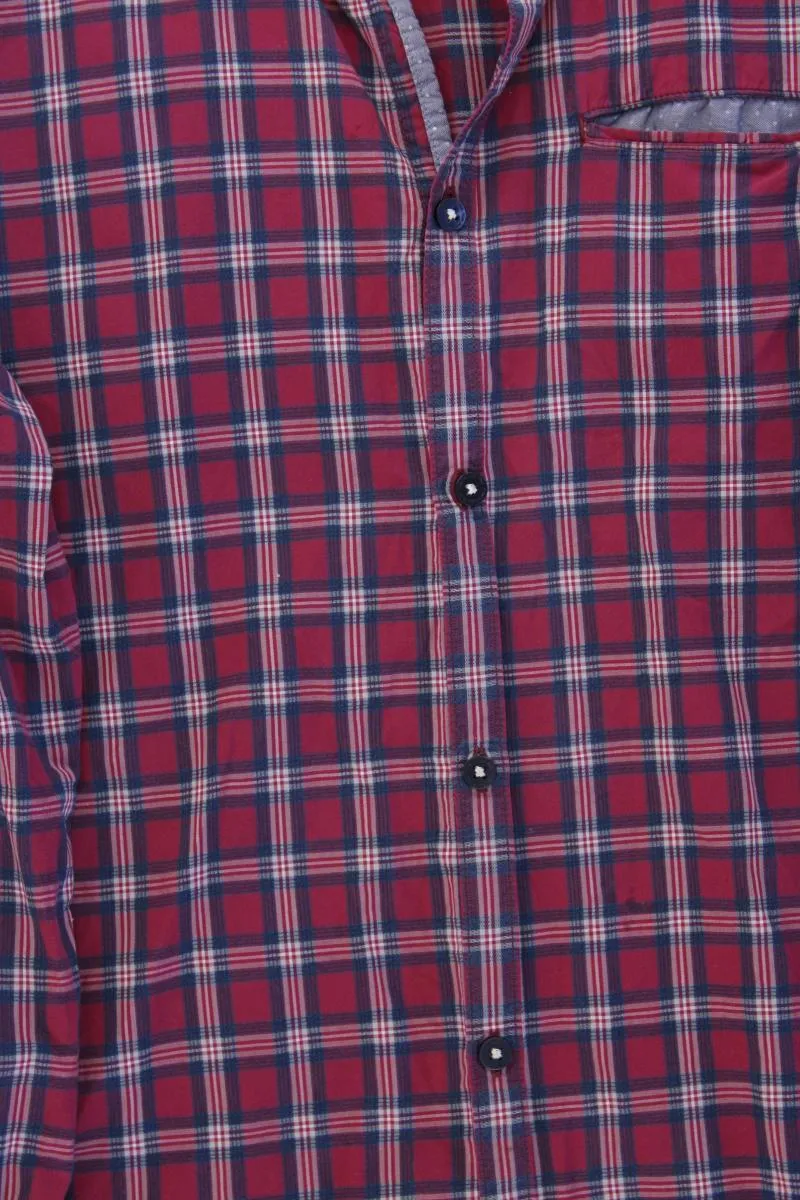 Tom Tailor Karohemd für Herren Gr. XL kariert Langarm rot