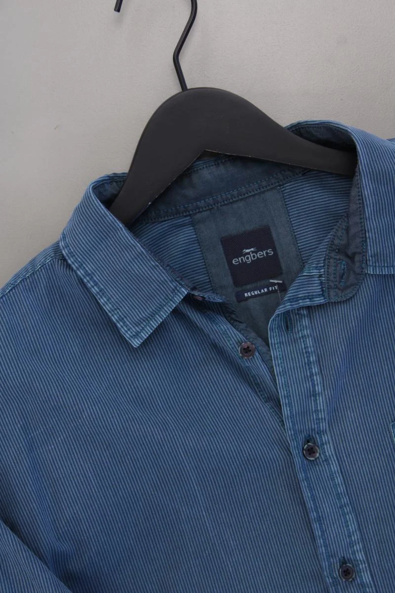 Engbers Langarmhemd für Herren Gr. XL gestreift blau