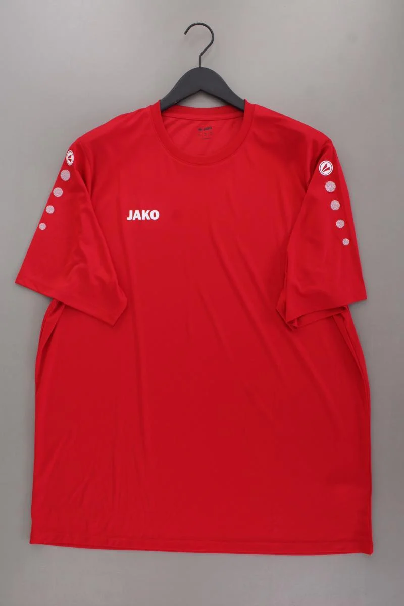 Jako Sportshirt für Herren Gr. XXXL neuwertig Kurzarm rot aus Polyester
