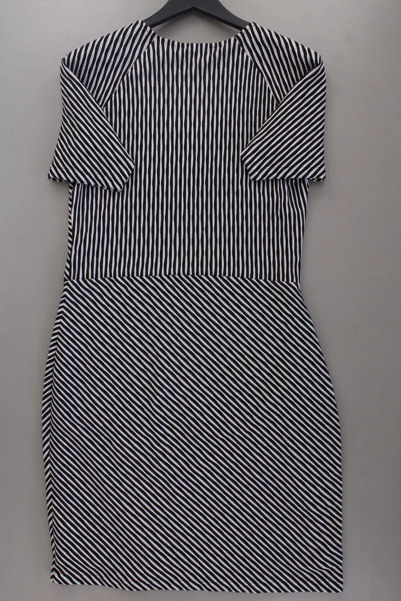 Juffrouw Jansen Amsterdam Bleistiftkleid Gr. XL gestreift Kurzarm grau