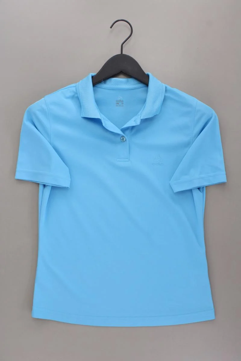 Odlo Poloshirt Gr. S neuwertig Kurzarm türkis aus Polyester