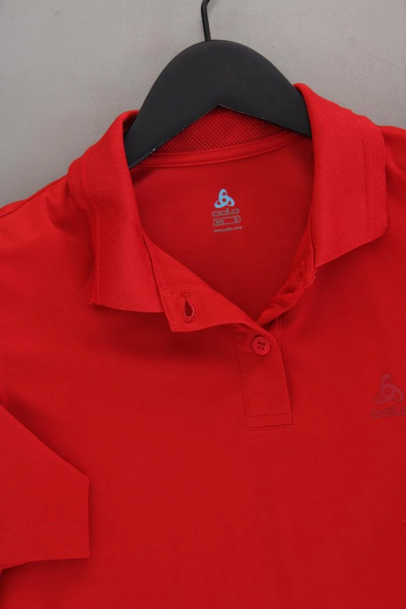 Odlo Poloshirt Gr. S Kurzarm rot aus Polyester