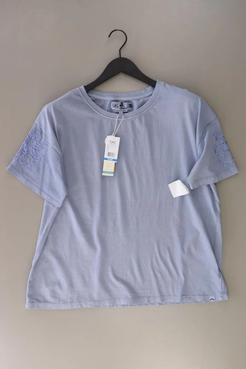 C&C california T-Shirt Gr. XL neu mit Etikett Kurzarm blau aus Baumwolle