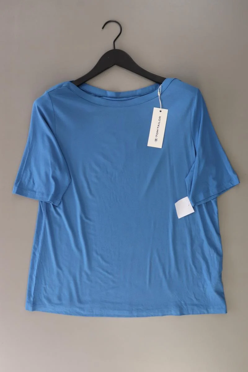 Tom Tailor T-Shirt Gr. XXXL neu mit Etikett Kurzarm blau aus Baumwolle