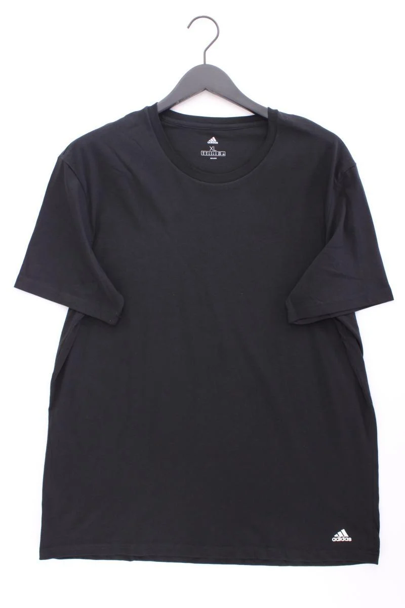 Adidas T-Shirt für Herren Gr. XL Kurzarm schwarz