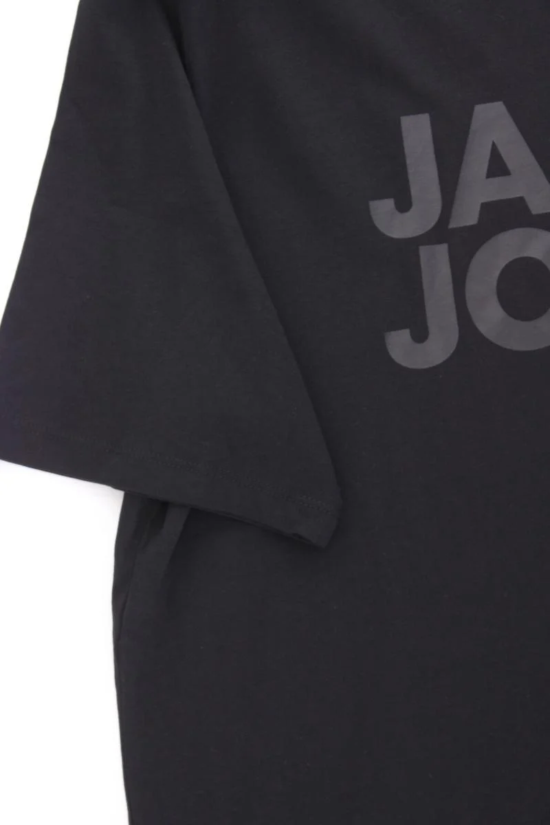Jack & Jones Printshirt für Herren Gr. XL Kurzarm schwarz