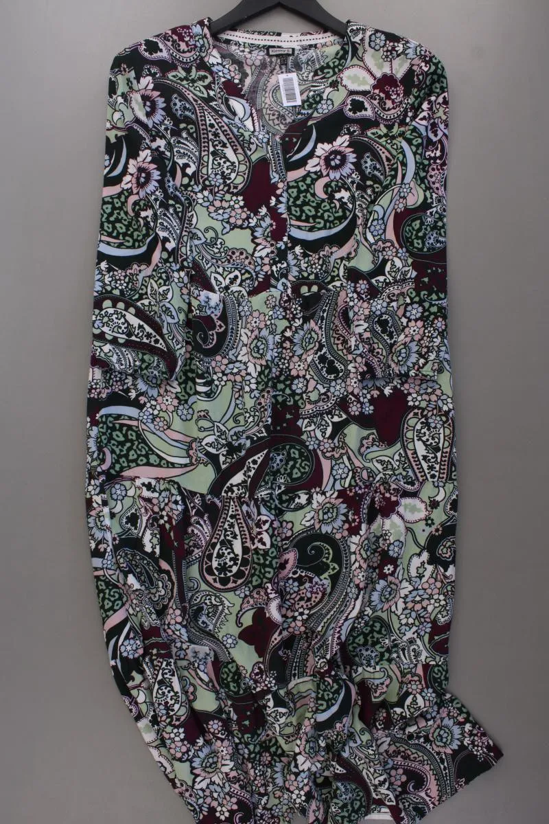 Kenny S. Langarmkleid Gr. 34 mit Paisleymuster mehrfarbig