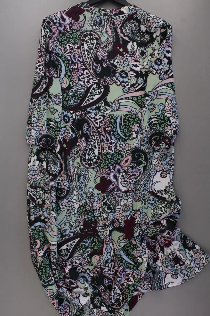 Kenny S. Langarmkleid Gr. 34 mit Paisleymuster mehrfarbig