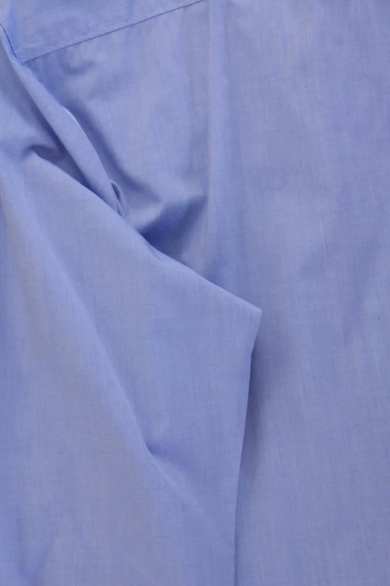 Olymp Langarmhemd für Herren Gr. Hemdgröße 43 blau aus Baumwolle