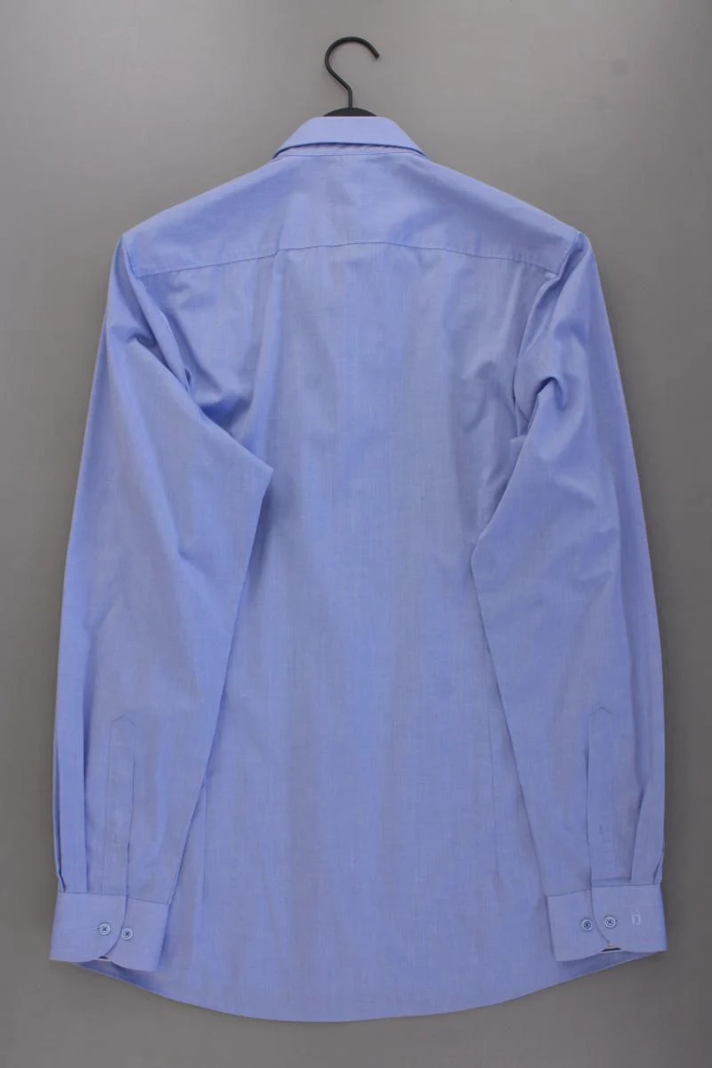 Olymp Langarmhemd für Herren Gr. Hemdgröße 43 blau aus Baumwolle