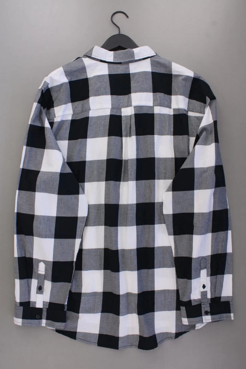 Pier One Langarmhemd Gr. 5XL für Herren Gr. XXXL kariert neu mit Etikett grau